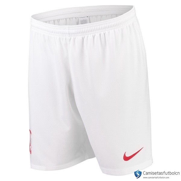 Pantalones Polonia Primera equipo 2018 Blanco